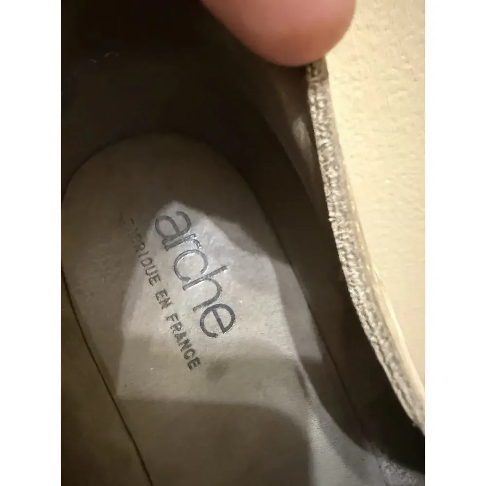 Arche Woman’s Shoes Gray Moccasins EU 41 US 10/10.5 Made In France